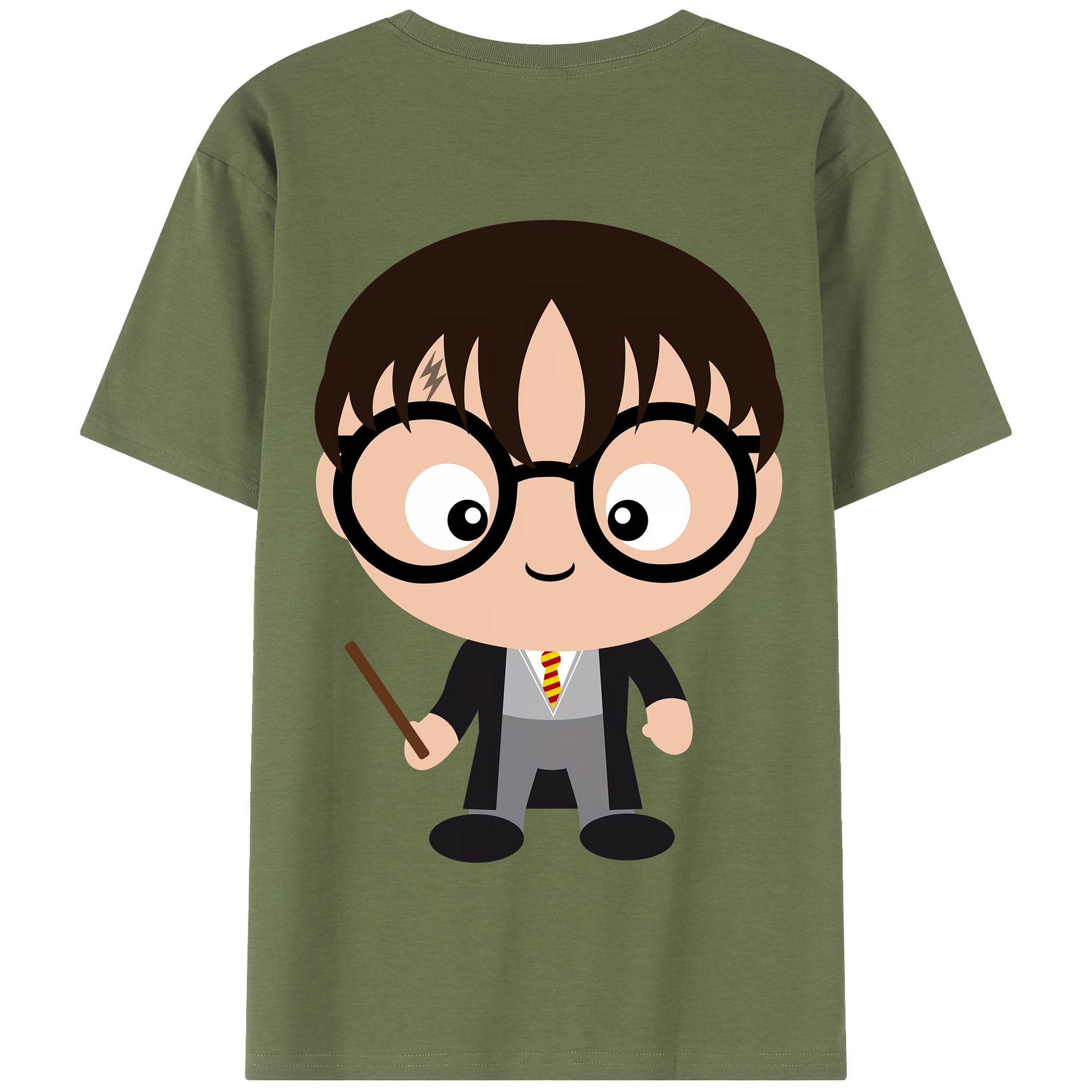 （画像用） Harry Potter ハリー・ポッターシリーズ 綿100％半袖Tシャツ（背面プリント）
